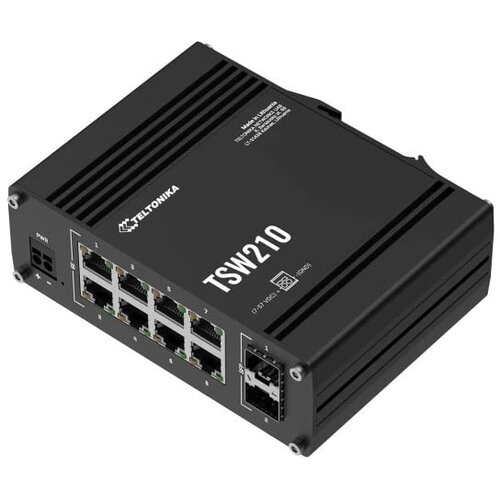 Teltonika UhAB stikalo Giga 8-port 2xSFP DIN Mini TSW210, (5000319501) Cene