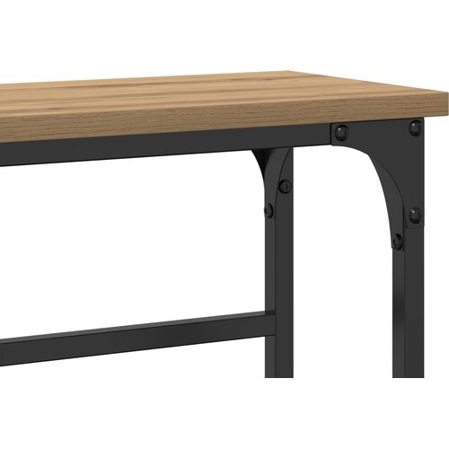  Konzolna stolica s policom Umjetnički hrast 75 x 19,5 x 75 cm Slike