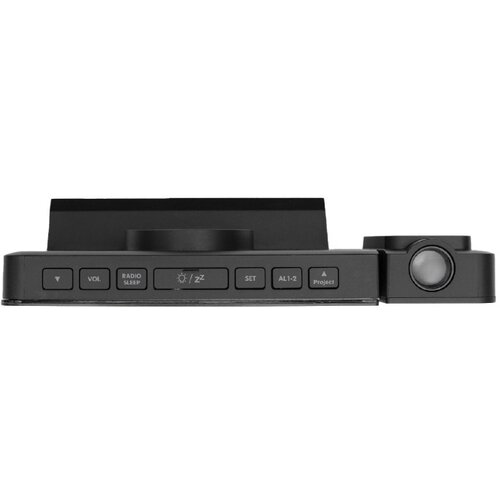  Sat sa alarmom i projektorom LTCRP03, LED, FM radio, Crni Slike