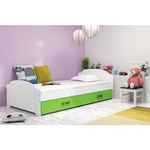 BestBed DJEJI KREVET LILI 200x90 - BIJELA-Zelena Slike