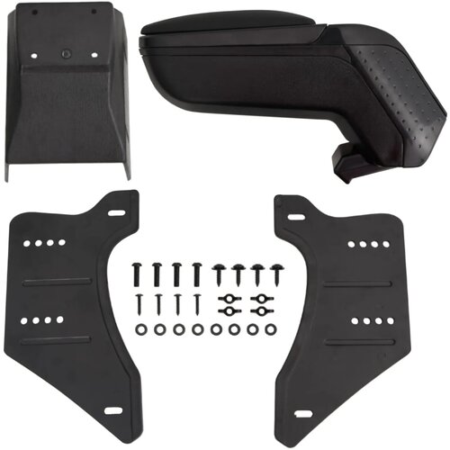VidaXL Naslon za ruke za automobil crni 13 x 33 x (33 - 53) cm ABS Slike