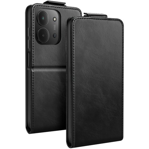 AVIZAR Navpični preklopni etui za Xiaomi Redmi 15C, magnetna denarnica s stojalom, Črna, (5000190290) Cene