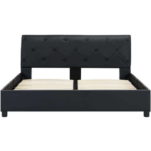  Okvir za krevet od umjetne kože crni 120 x 200 cm - Crna 120 x 200 cm Slike