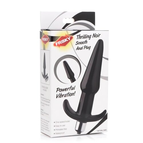Frisky Vibracijski analni čep Smooth, crni Slike