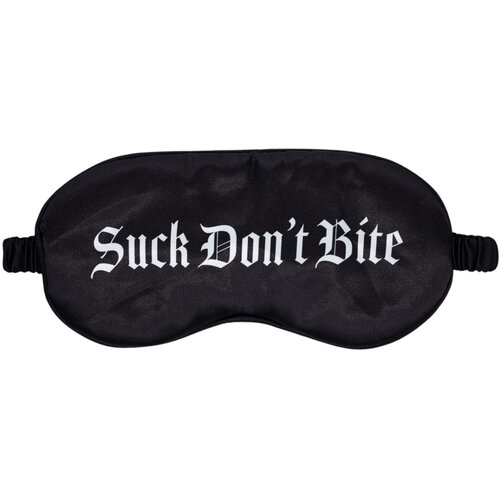  Jao! - satenska maska za oči s natpisom &amp;quot;Suck Don&amp;amp;#039;t Bite&amp;quot; (crna) Slike