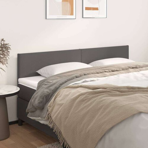 Uzglavlja 2 kom siva 90x5x78/88 cm od umjetne kože Slike