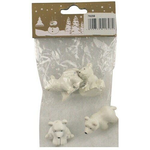  Okrasna figura polarni medved (Polirezin, 2 kos) Cene
