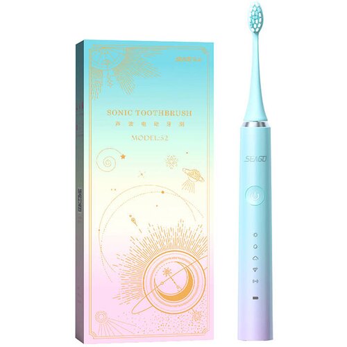 Seago Sonic Toothbrush SG-972 S5 električna četkica za zube Blue 1 kom Slike