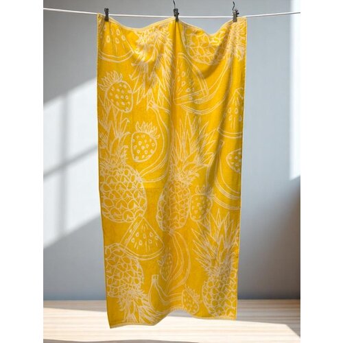 Plažni pe&scaron;kir "Yellow Ananas" &ndash; 86x188 cm | 100% Pamuk ( VLK000680-y.ananas ) Cene