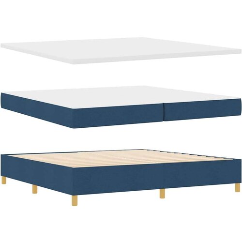  Podna opruga s madracem Tamno siva 90x190 cm Plava 200 x 200 cm Slike