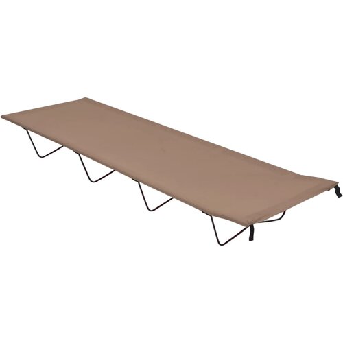 Krevet za kampiranje 180x60x19 cm tkanina i čelik smeđe-sivi Cene