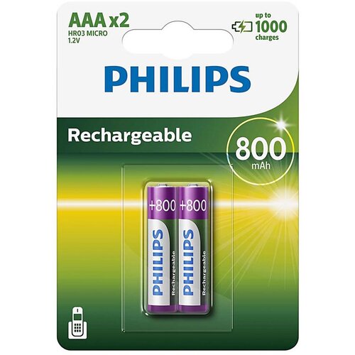 Philips R03B2A80/10 - 2 kom Punjive baterije AAA MULTILIFE NiMH/1,2V/800 mAh Cene
