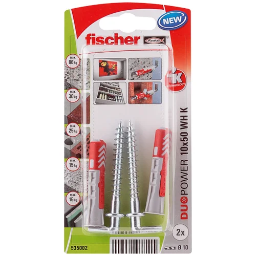 Fischer DuoPower 10 x 50 WH K NV set tipli 50 mm 535002 1 Set