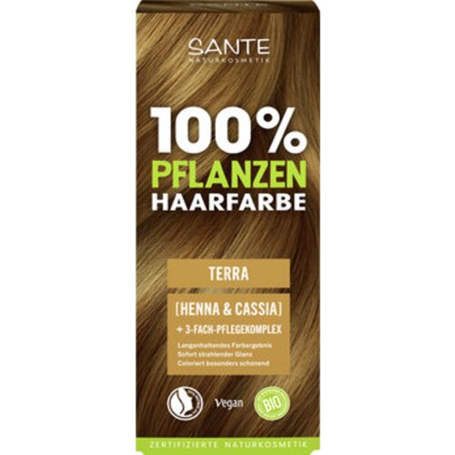 Sante Rastlinska barva za lase - terra rjava - 100 g Slike