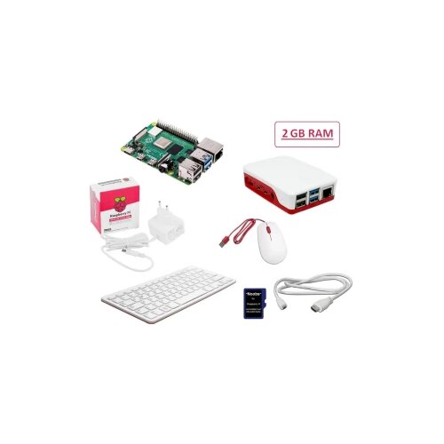 Raspberry Pi&amp;reg; 4 B Desktop Kit 2 GB 4 x 1.5 GHz uklj. tipkovnica, uklj. mi&amp;scaron;, Uklj. Noobs OS, Uklj. napajanje, uklj. kući&amp;scaron;te, Slike