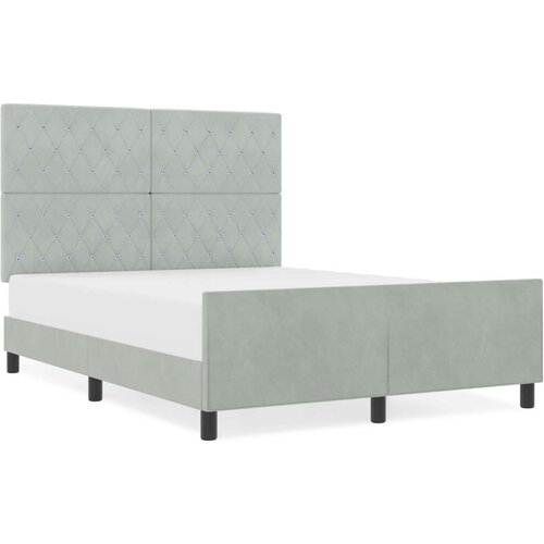 VidaXL okvir za krevet svjetlosiva 160x200 cm bar&amp;scaron;un Slike