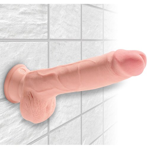 KING COCK PLUS Pipdream King Cock 9&amp;quot; 3D Dildo sa Testisima Slike