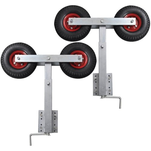 vidaXL Nosači za brod s kotačima, set od 2 komada, 59 - 84 cm Cijene