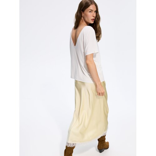 Reserved Bluza otvorenih leđa - krem Cijene