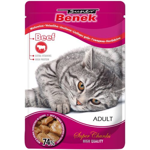  Varčno pakiranje Super Benek Super Chunks 48 x 100 g - Govedina v omaki Cijene