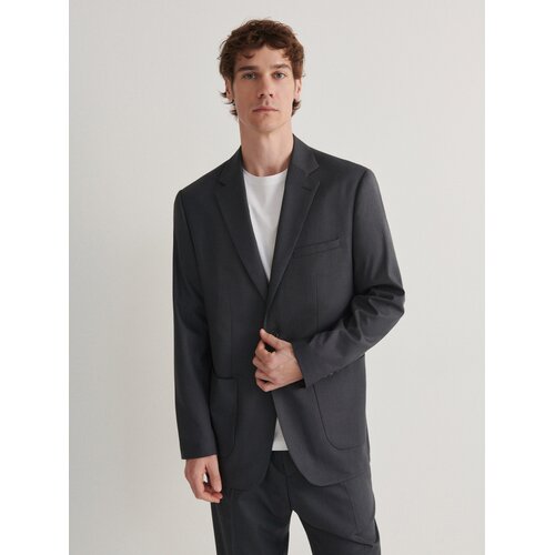 Reserved - Suknjič slim fit - Siva Cene