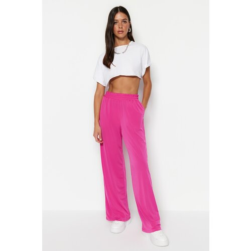 Trendyol pants - pink - wide leg Slike