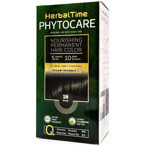Color Time herbal time boja za kosu 1N black Cene