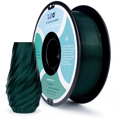  ZIRO Glitter Mystical PLA filament 1.75 mm – Midnight Green Cene