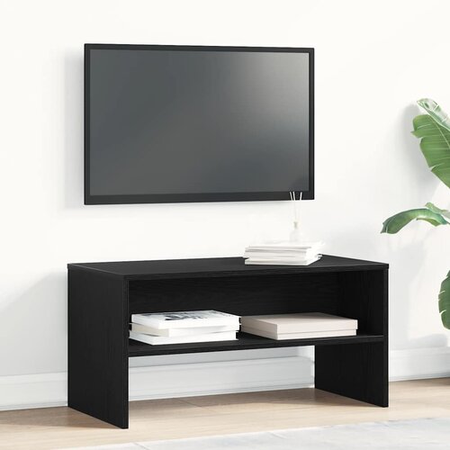 TV ormarić crni hrast 80x40x40 cm konstruirano drvo Cene