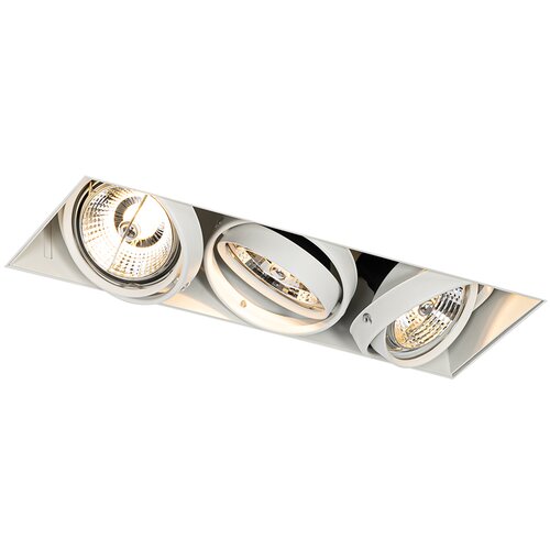 QAZQA Vgradni reflektor bel GU10 AR70 trimless tri-light - Oneon Slike