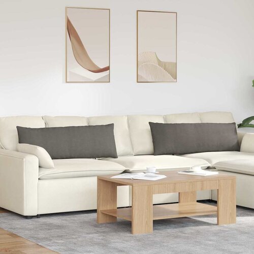 vidaXL jastučići za sofu 2 pcs svijetlo siva 120 x 40 cm Cene