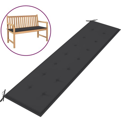 vidaXL Blazina za vrtno klop antracitna 200x50x3 cm Cene