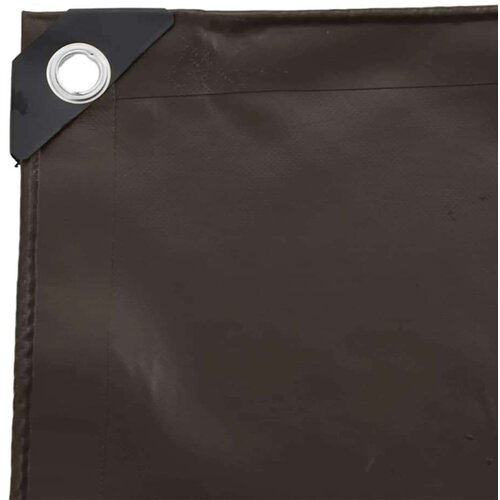 VidaXL Cerada 650g / m&amp;sup2; Smeđa 5 x 8 m Platno s PVC premazom Slike