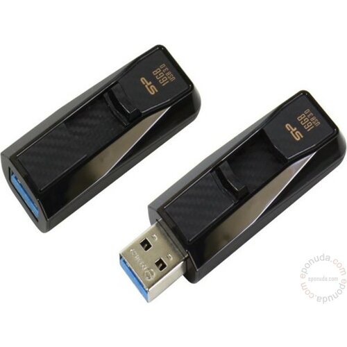 Silicon Power B50 16GB black SP016GBUF3B50V1K UFD USB 3.0, plastic, Carbon, color BLACK usb memorija Slike