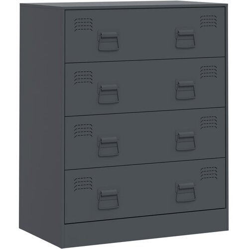 Maison Chic Komoda - Predalnik antracitna 67x39x83 cm jeklo, (21715987) Slike