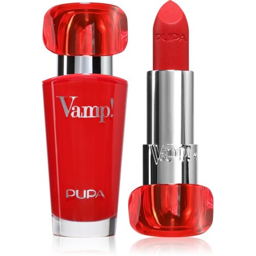 PUPA Milano Vamp! Luminous Lipstick ruž za punije usne nijansa 302 Ruby Red 3.5 g Cene