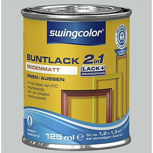 SWINGCOLOR lak u boji 2u1 (boja: mi&amp;scaron;ja siva, 125 ml) Slike