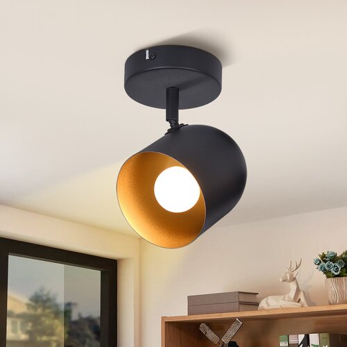 Nettlife Stropna svetilka E14 Stropni reflektor Zlato Črna Vintage Industrijska Svetilka za Hodnik, (22116955) Cene