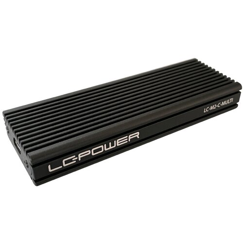 LC-Power LC-M2-C-MULTI-2USB 3.2 Gen. 2&amp;times;1 Type C M.2SSD Enclosure,SATA&amp;amp;nvme Slike