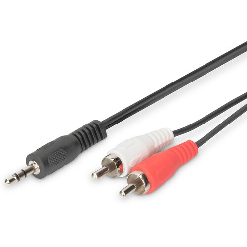Digitus Audio kabl 2xRCA na 3.5mm, 1.5m, Crni Cene