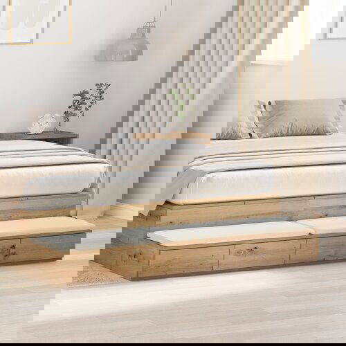 vidaXL Nočna omarica Hrastov les Les 150 x 36.5 x 16.5 cm Nočna omarica Cene