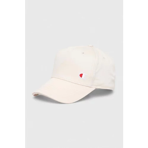 Champion Pamučna kapa sa šiltom boja: bež, s aplikacijom