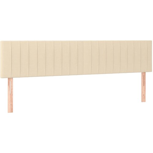 Maison Chic Posteljno vzglavje - Vzglavna omarica 2 kosa krem 80x5x78/88 cm blago, (22077269) Cene