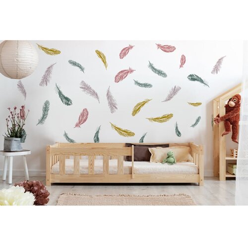 Adeko Dječji krevet od masivnog bora 80x140 cm u prirodnoj boji Mila CP &amp;ndash; Slike