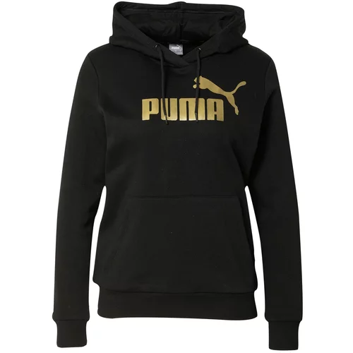 Puma Sportska sweater majica 'Essential' zlatna / crna