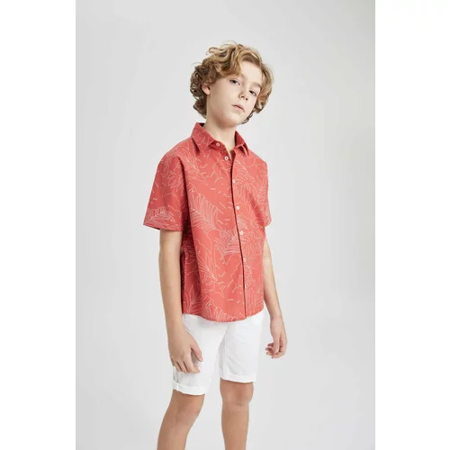 Defacto Boy Oversize Fit Polo Neck Short Sleeve Shirt
