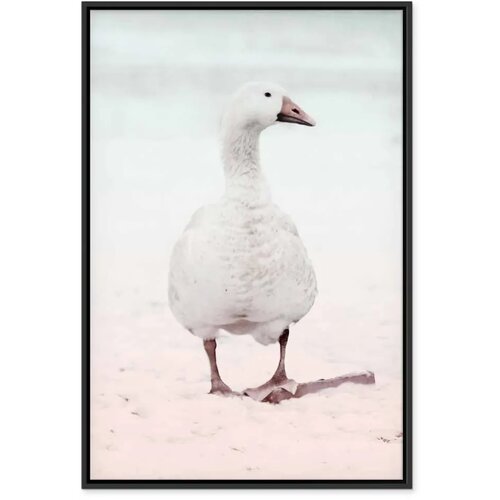  Slika - Winter Duck (1 Part) Vertical 40x60 U crnom drvenom okviru Slike