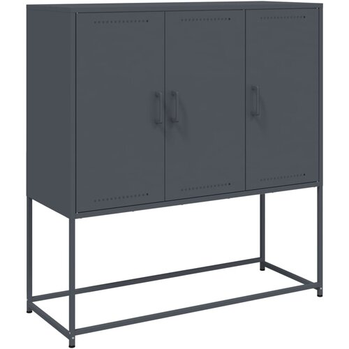 Maison Chic Komoda - Predalnik antracitna 100,5x39x107 cm jeklo, (21715930) Cene