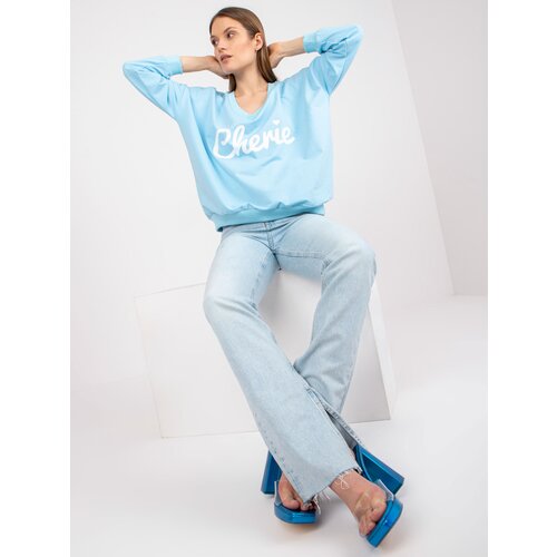 FANCY Sweatshirt-FA-BL-7754.55P-light blue Cene