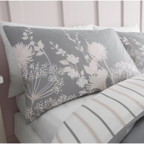 Catherine Lansfield Siva posteljina za krevet za jednu osobu 135x200 cm Meadowsweet Floral &amp;ndash; Slike
